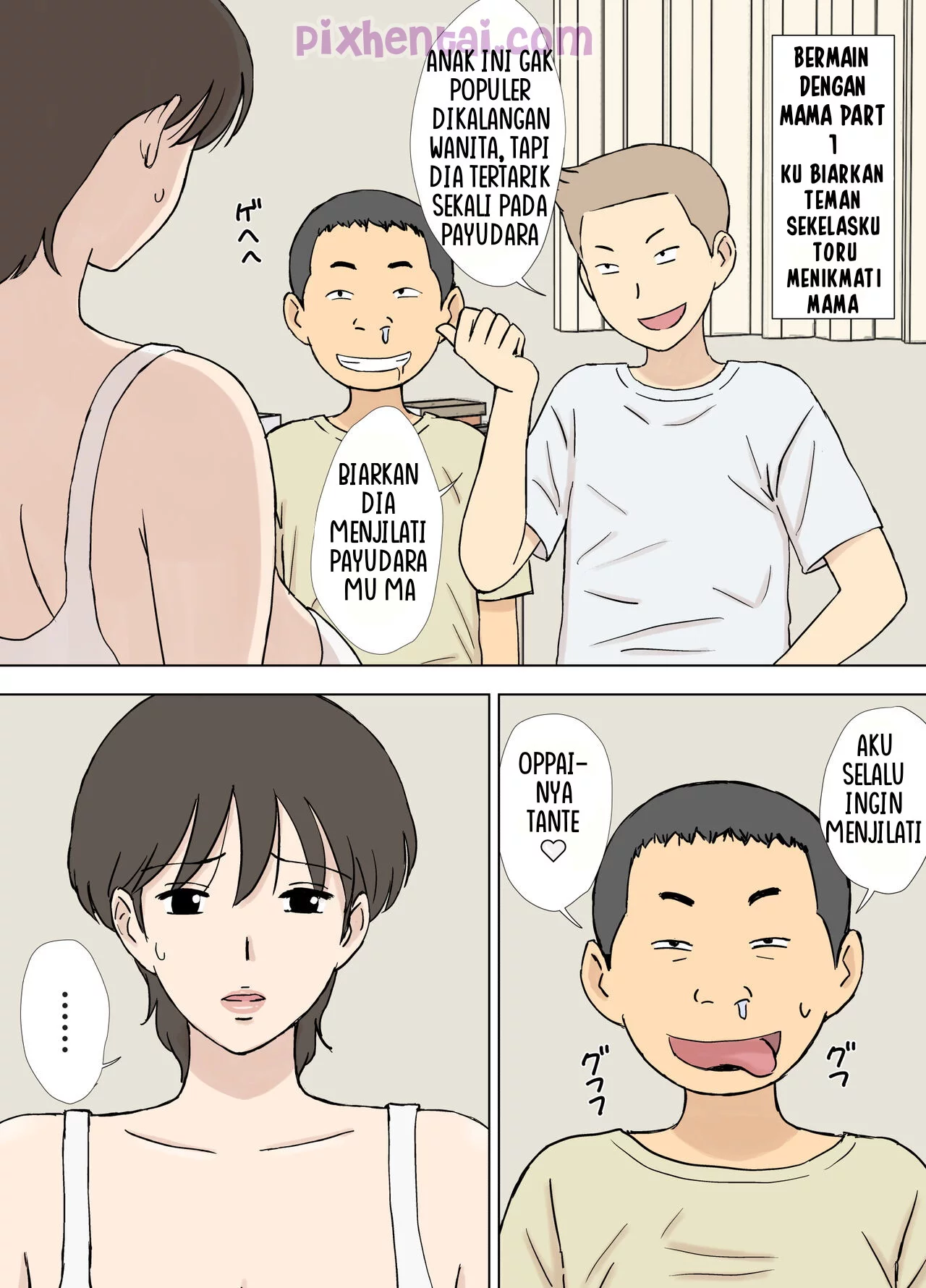 Komik hentai xxx manga sex bokep Numa Haha Wanpaku Musuko no MAMA Ijiri 16
